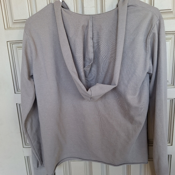 Disney Hoodie Gray MINNIE SzXS Juniors Long Sleeves Plain Back - Picture 6 of 6